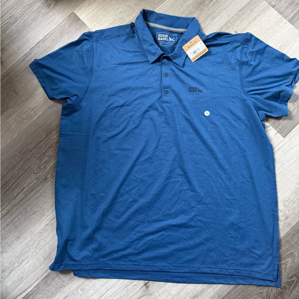 Eddie Bauer Men's Short Sleeve Mountain Trek Polo 2.0 SIZE XL NWT